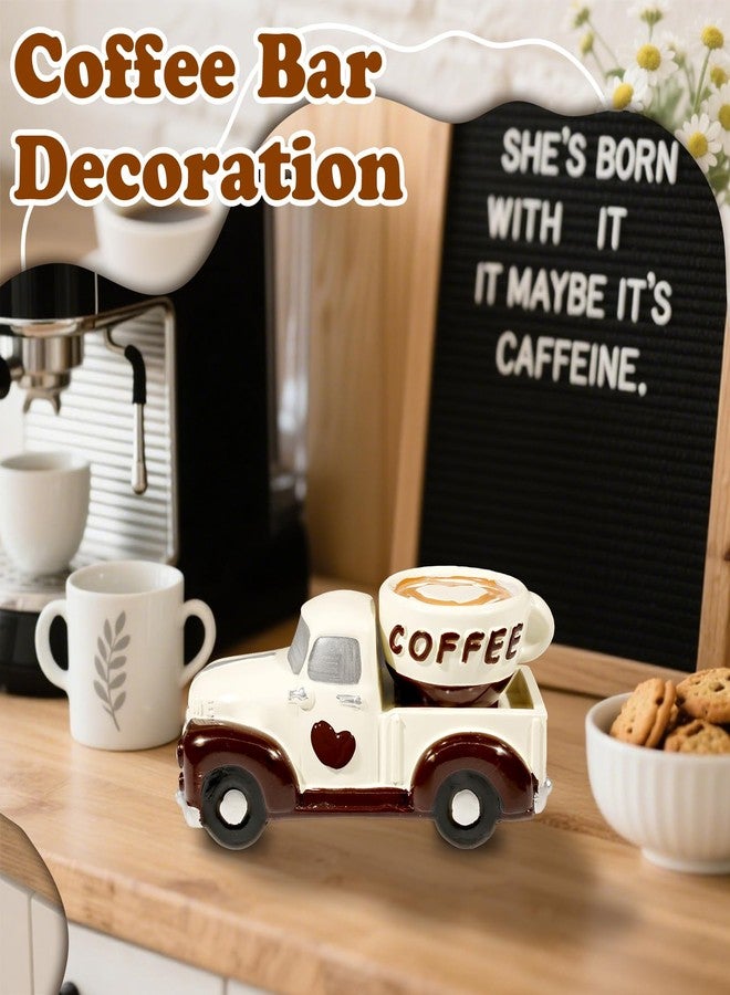 تمثال شاحنة قهوة ريليريان، ديكور ركن القهوة، ديكور محطة القهوة، ديكور ركن القهوة، ديكور مطبخ ريفي عتيق - Image 5